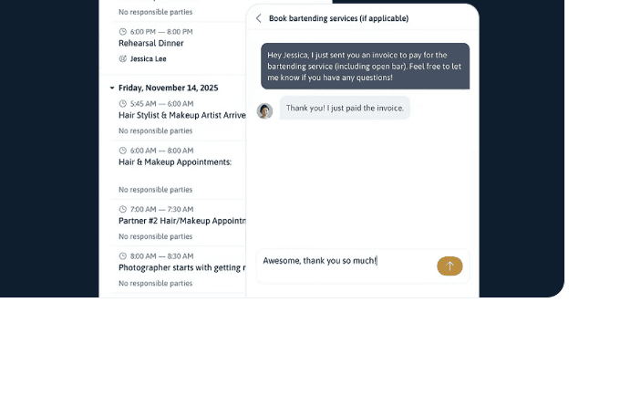 Gatherwise mobile app screens